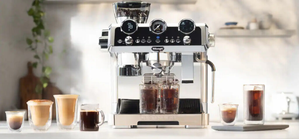 Система автоматической настройки помола и дозировки кофе в кофеварках Delonghi