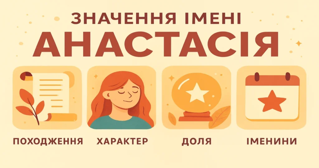 Значення імені Анастасія: походження, характер, доля та іменини