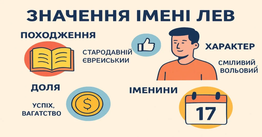 Значення імені Лев: походження, характер, доля та іменини