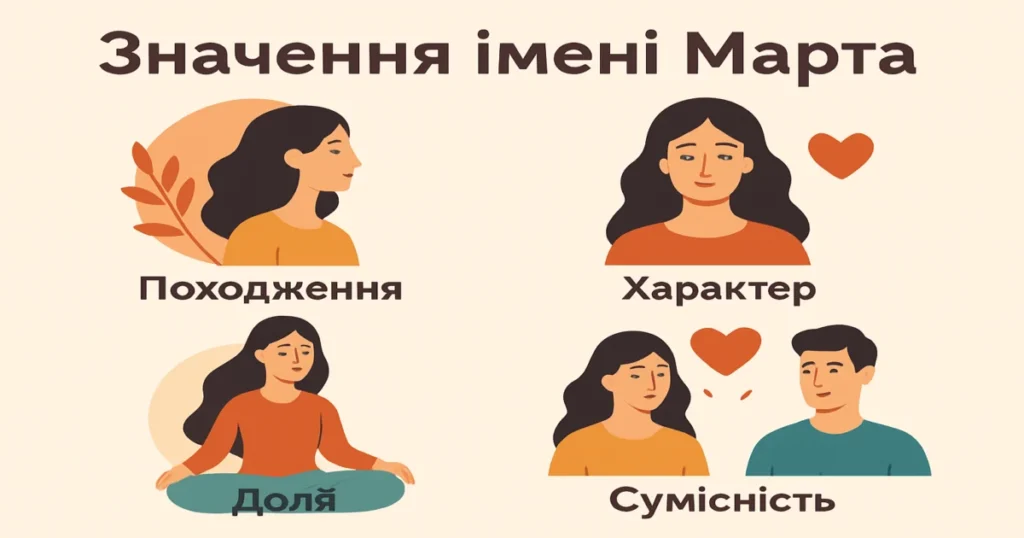 Значення імені Марта: походження, характер, доля та сумісність