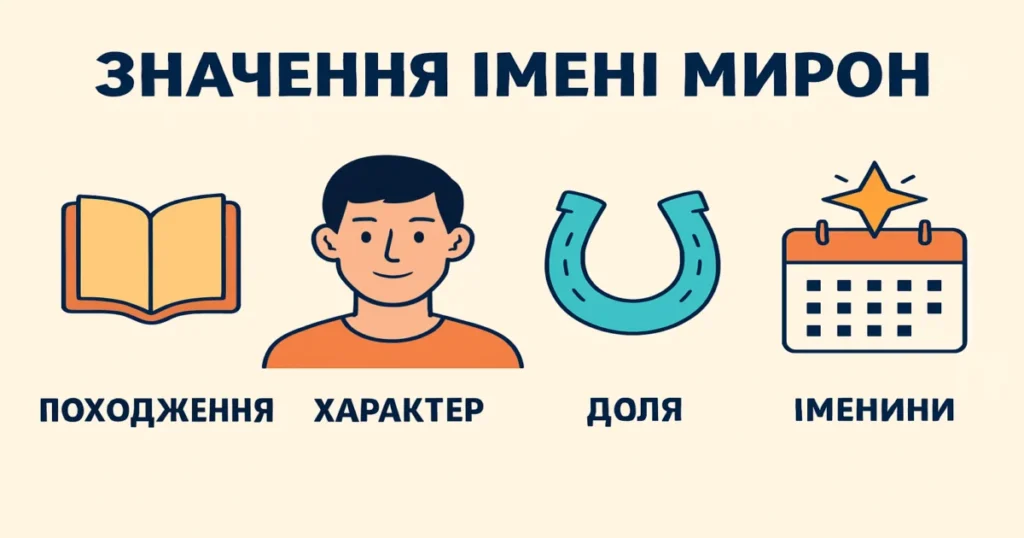 Значення імені Мирон: походження, характер, доля та іменини