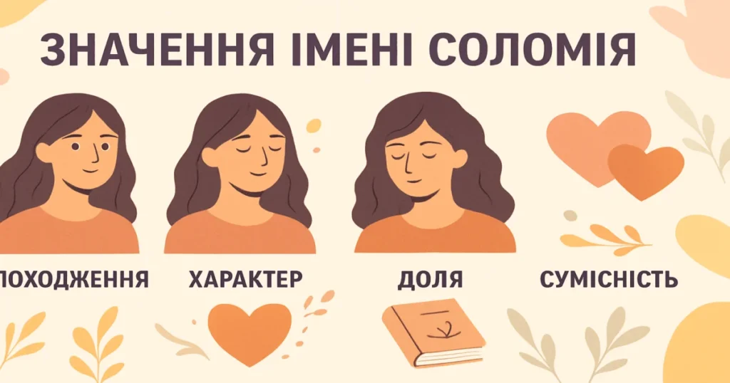 Значення імені Соломія: походження, характер, доля та сумісність