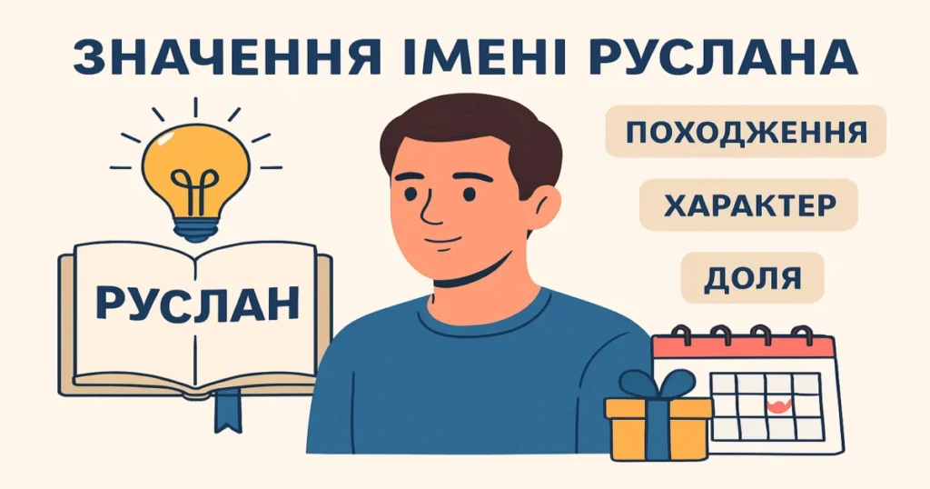 Значення імені Руслана: походження, характер, доля та іменини