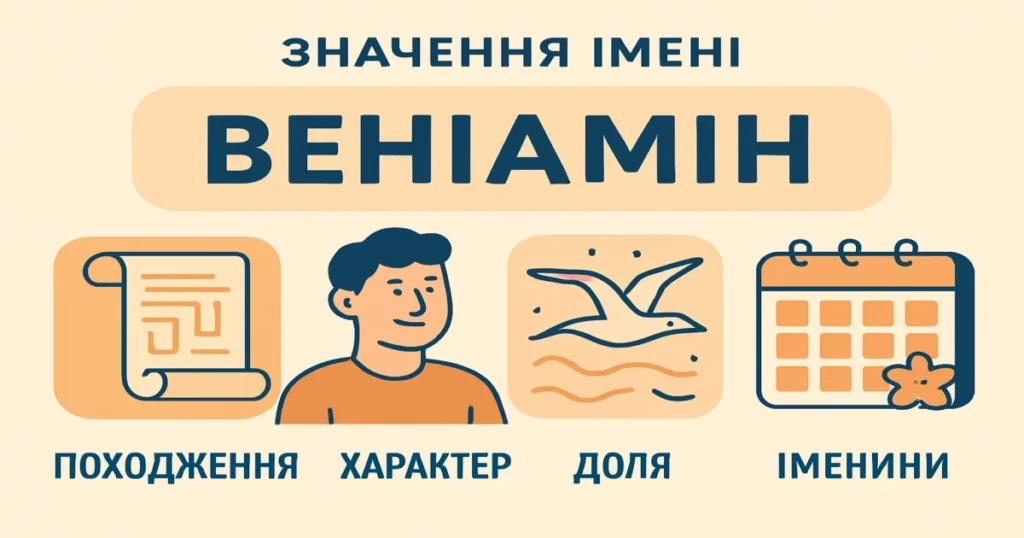Значення імені Веніамін: походження, характер, доля та іменини